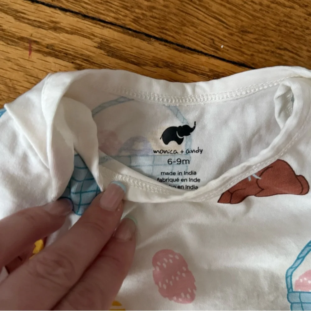 Monica + Andy Easter Onesie - Size 6-9 Months